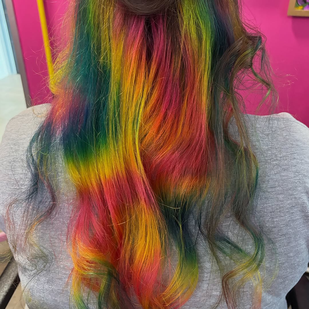 Rainbow vivid color, Summer Solstice look